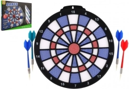 Elektronische Dartscheibe aus Kunststoff mit 4 Pfeilen, Durchmesser 28 cm