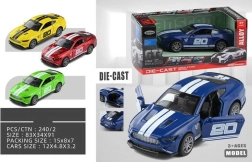 Metallauto mit Rückzug mit Streifen