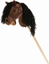 Steckenpferd Hobby Horse braun mit Mähne 80cm
