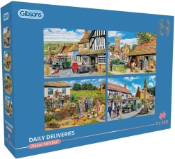 Gibsons Puzzle Tageslieferungen 4×500 Teile