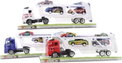 LKW mit Rennwagen, 3 Farben