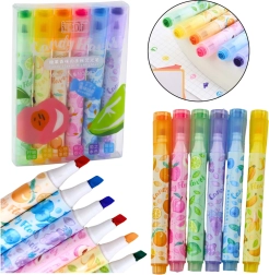 Bunte Fruchtmarker mit Stempel - Set 6 Stk