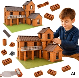 WOOPIE Villen-Bausatz für Kinder, 461 Teile