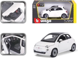 Bburago Fiat 500 Modellauto 1:24 weiß