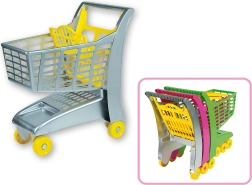 Einkaufswagen mit Sitz grau