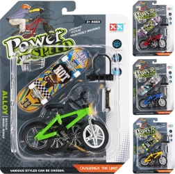 Mini-Skateboard mit Fahrrad und Zubehör