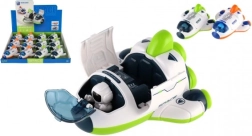 Space Shuttle aus Kunststoff mit Kosmonaut und Schwungrad