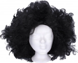 Schwarze Perücke für Karneval und Motto-Partys