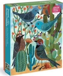 Galison Puzzle Wüsten-Vogelfreunde 1000 Teile