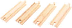 Mittlere gerade Holzschienen Bigjigs Rail 16 cm