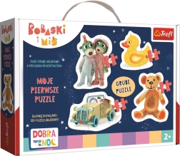 Baby-Puzzle Gute Nacht TREFLÍCI 4-in-1 (3–6 Teile)