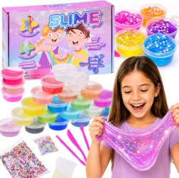Set zum Slime-Herstellen – 24 Farben und Zubehör