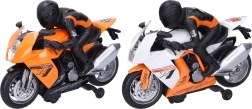 Rennmotorrad mit Fahrer 28 cm mit Licht und Sound