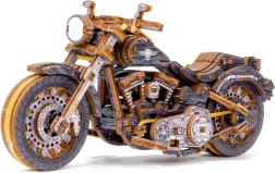 Holzmechanikmodell Motorrad Cruiser V-Twin