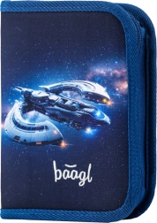 Einschichtiges Schulmäppchen Raumschiff
