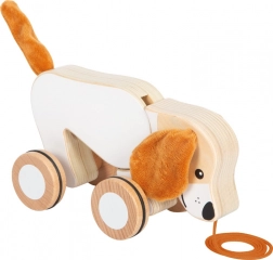 Holz-Ziehspielzeug Hund mit knisternden Ohren