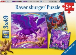 Ravensburger Puzzle Mythische Herrscher 3×49 Teile