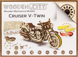 WOODEN CITY 3D-Puzzle Motorrad Cruiser V-Twin 168 Teile
