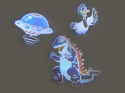 Laserpistolen mit Projektor