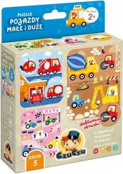 Puzzle Fahrzeuge klein & groß – Spiel und Puzzle in einem