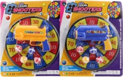 Zielscheibe mit Bällen und Pistole für Kinder