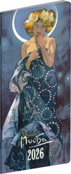 Taschenkalender mit Alfons Mucha Motiv 2026