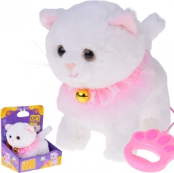 Interaktives Plüschkätzchen an der Leine, läuft, miaut und wedelt mit dem Schwanz