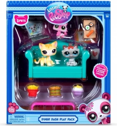 Littlest Pet Shop Set Snackzeit mit Kätzchen – Spielset
