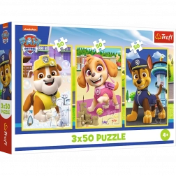 Puzzle 3x50 Unsere Hundchen Trefl