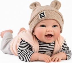Guca Oliver realistische Gewichtsbaby-Puppe mit Geräuschen und weichem Stoffkörper, 42 cm