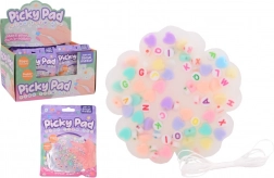 Ausdrückbare Unterlage mit Perlen