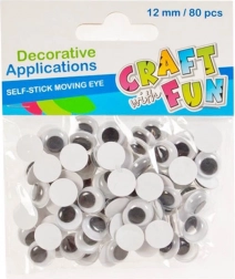 bewegliche selbstklebende Augen 80 Stk.