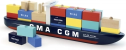 Holz-Containerschiff CMA CGM Jules Verne – Puzzle VILAC