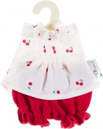 Musselin-Set für Puppen 21 cm Kirschen