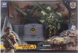 Militärset mit Drohne, Soldat und Panzer