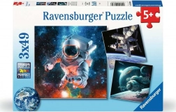 Ravensburger Puzzle Erkundung des Weltraums 3x49 Teile