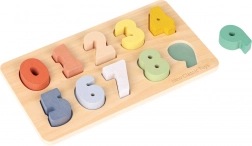 Holzpuzzle zum Einsetzen - Zahlen 0 bis 9