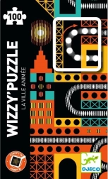 DJECO Magnetisches Puzzle Kinoptik Stadt 100 Teile