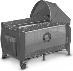 Reisebett für Kinder Lionelo Sven Plus grau