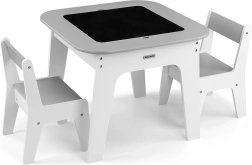 Milly Mally Kinder-Möbelset Olaf Grey – Tisch und 2 Stühle