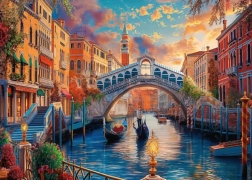 Puzzle Gemalte Venedig 1000 Teile