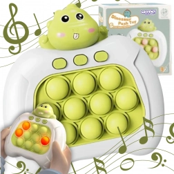 Interaktives Anti-Stress-Spiel POP IT Dinosaurier – grün