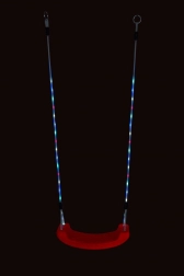 2Kids Toys Kinderschaukel aus Kunststoff mit LED-Beleuchtung – Rot