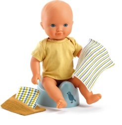 Töpfchen für Puppen DJECO Potty & Wipes
