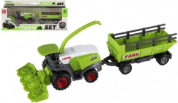 Mähdrescher mit Anhänger – Kunststoffmodell 22 cm mit Freilauf