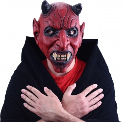 Gruselige teuflische Latexmaske