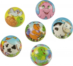 Schaumstoffspringball Tiere 6 cm