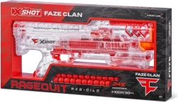 X-Shot FAZE CLAN Ragequit Round transparenter Blaster für Schaumkugeln