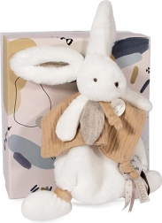 Doudou Plüschhase mit Schnuffeltuch beige 25 cm