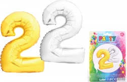 Aufblasbarer Ballon Zahl 2, 40 cm